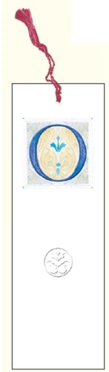 Zakładka do książki z anagramem Litera O, DaVinci