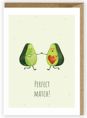 Kartka okolicznościowa Awokado, eko koperta K035