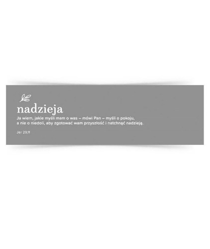Zakładka duża - Nadzieja, Szaron