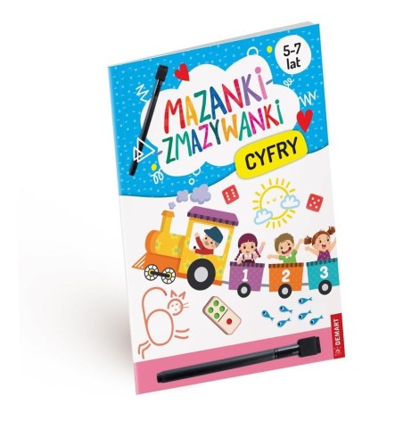 Mazanki-zmazywanki. Kolorowe cyfry. Ćwiczenia