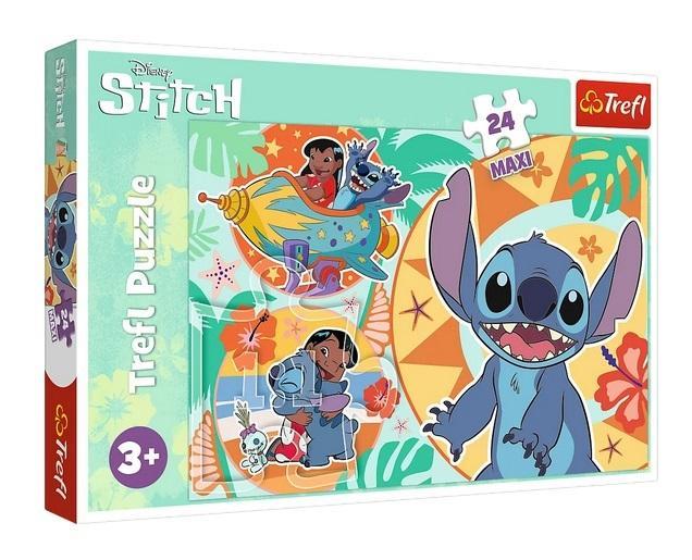 Puzzle 24 Maxi Wesoły dzień Lilo&amp;Stitch TREFL
