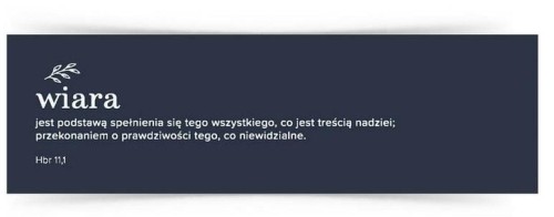 Zakładka duża - Wiara jest, Szaron