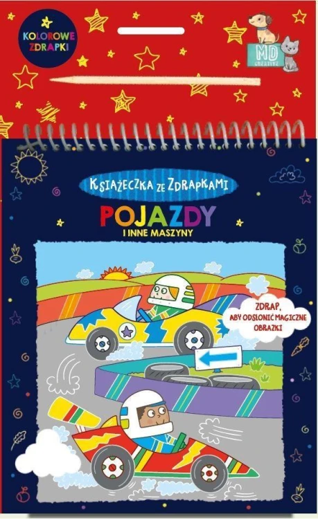 Książeczka ze zdrapkami - pojazdy i inne maszyny