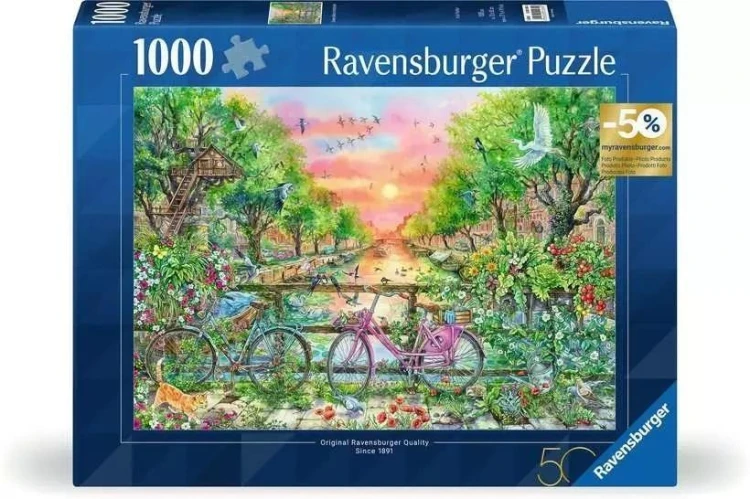 Puzzle 1000 Amsterdam 50 urodziny, Ravensburger