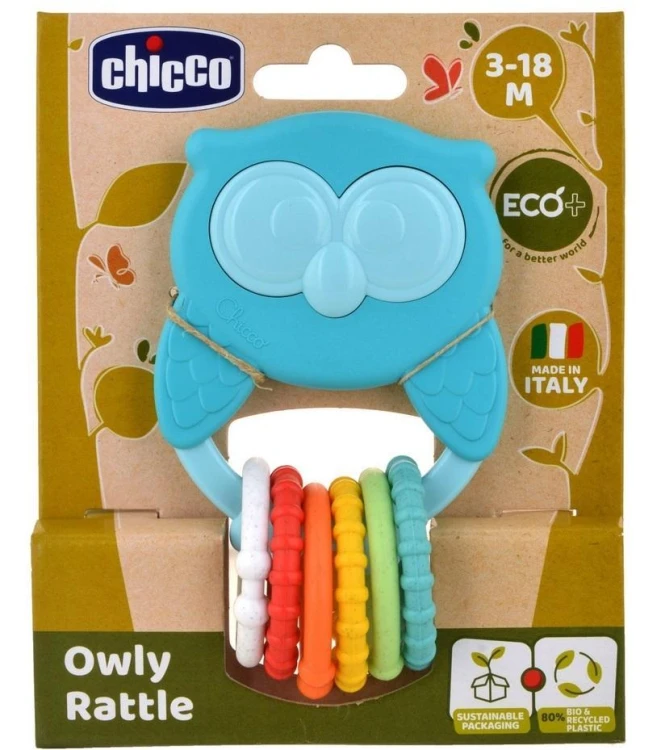 Grzechotka sowa Eco+, Chicco