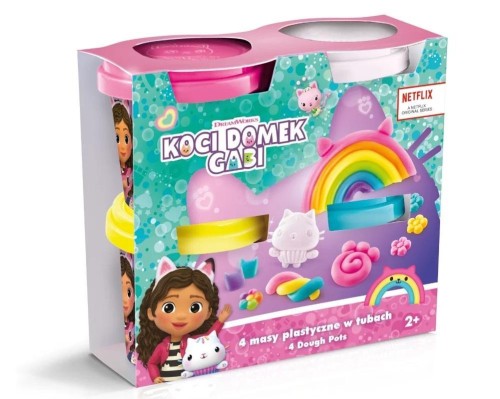 Koci Domek Gabi. 4 masy plastyczne w tubkach, EPEE