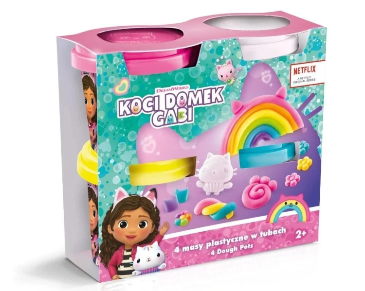 Koci Domek Gabi. 4 masy plastyczne w tubkach, EPEE