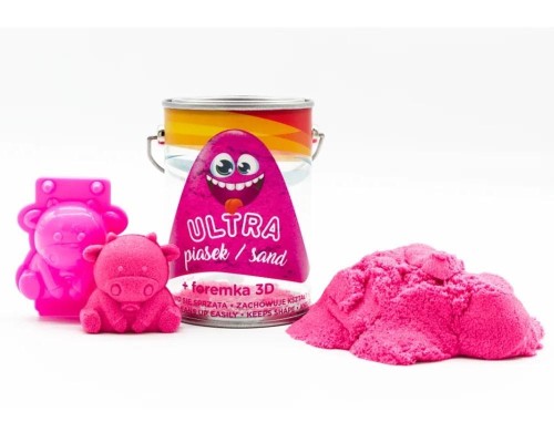 Ultra Piasek 150g różowy + foremka Krówka, EPEE
