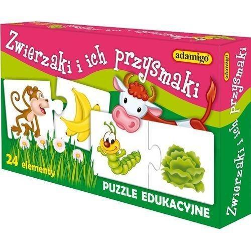 Układanka - Zwierzaki i ich przysmaki, Adamigo