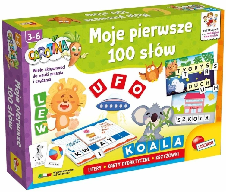 Carotina - Moje pierwsze 100 słów, Lisciani