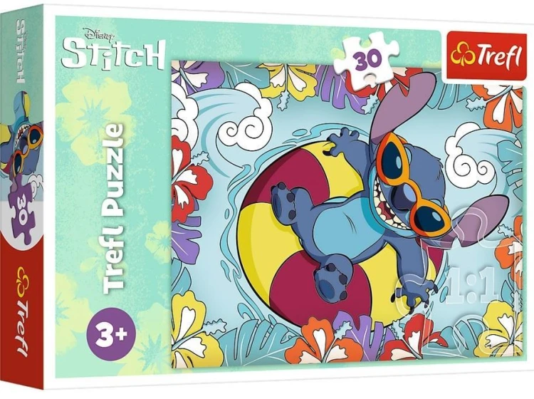 Puzzle 30 Lilo&amp;Stitch na wakacjach TREFL