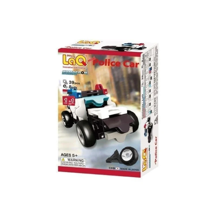 Klocki edukacyjne Mini Police Car, LaQ