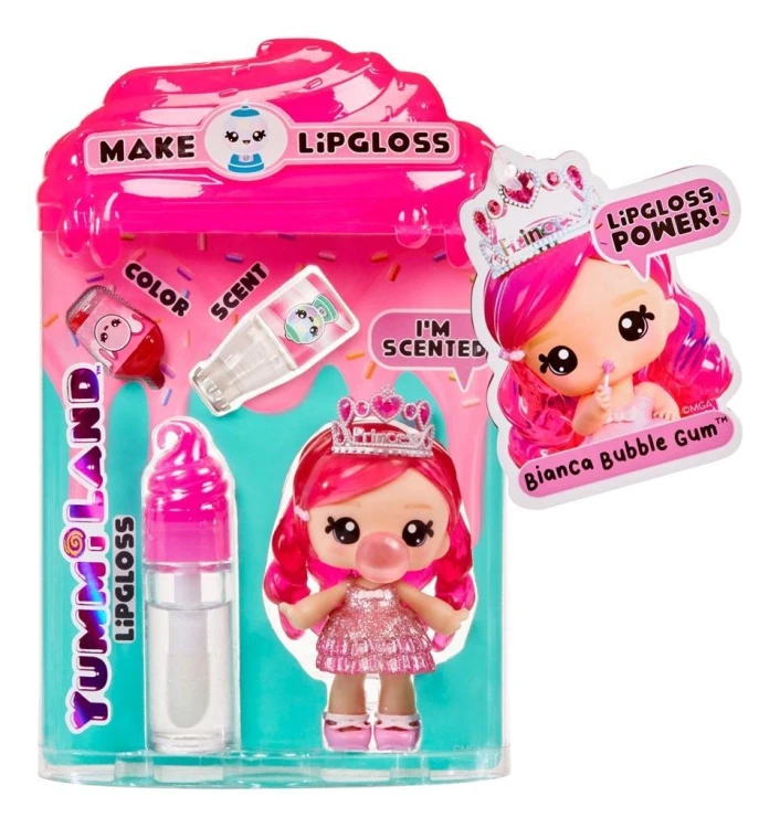 Yummiland Lipgloss Doll- Bianca Bubblegum, MGA