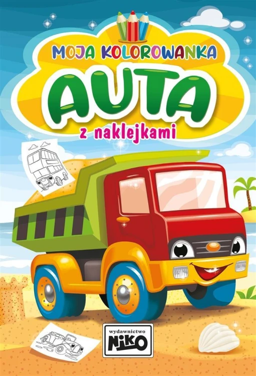 Moja kolorowanka z naklejkami Auta, Artur Rajch
