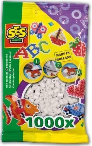 Koraliki do prasowanek - białe, SES NL