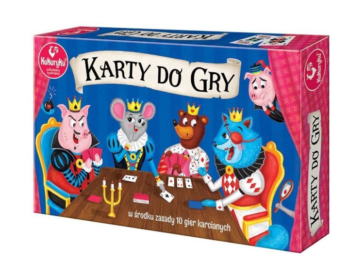 Karty do gry 54 Junior - zestaw, Kukuryku