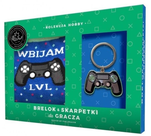 Zestaw brelok + skarpetki dla gracza, Pan Dragon