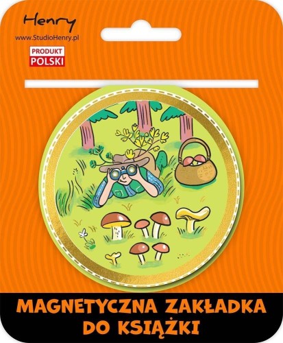 Zakładka magnetyczna kulka 2 grzyby, Henry