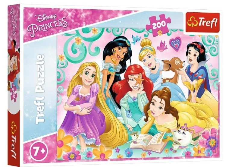 Puzzle 200 Radosny świat księżniczek TREFL, Trefl