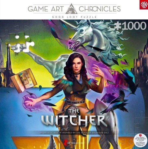 Puzzle 1000 Wiedźmin: Yennefer &amp; Salvador Dali