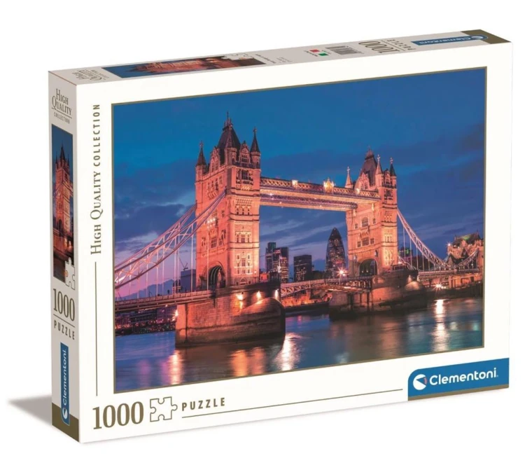Puzzle 1000 HQ Tower Bridge At Night, Clementoni