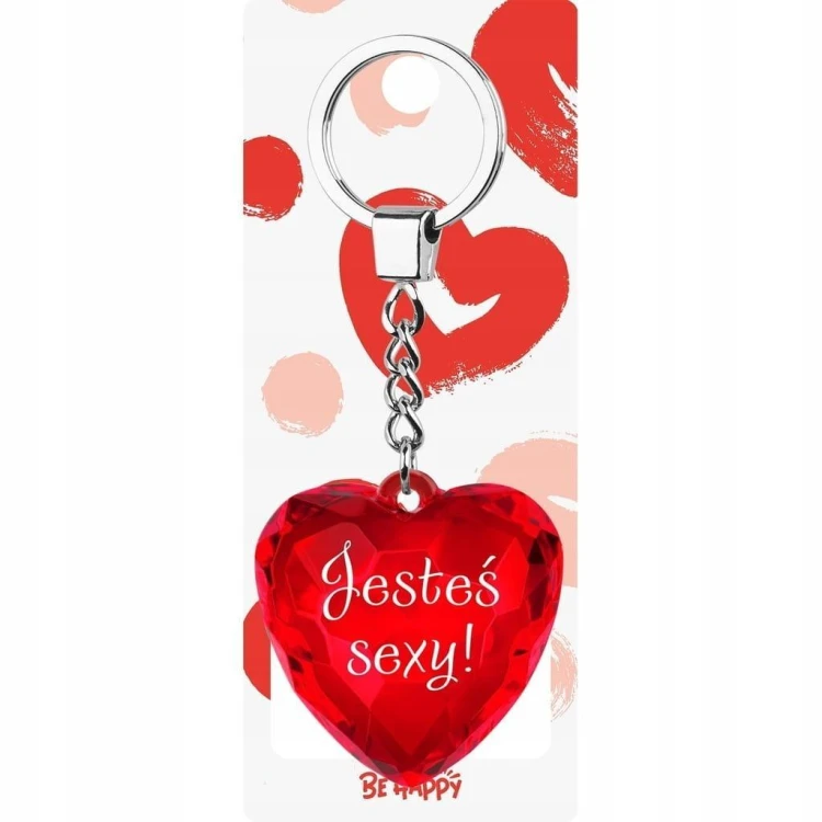 Brelok serce Jesteś sexy!, Be-Happy Gifts
