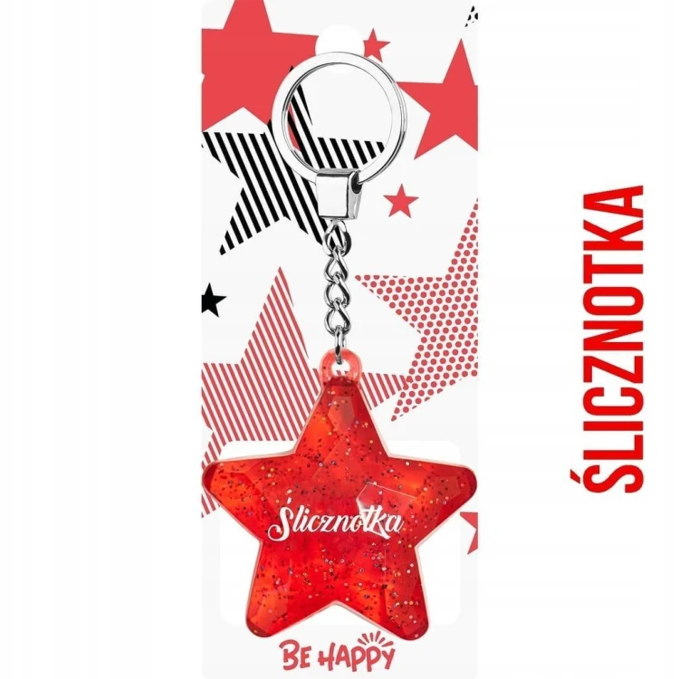 Brelok gwiazdka Ślicznotka, Be-Happy Gifts