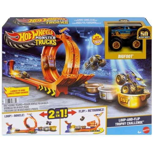Hot Wheels City Skok po trofeum + monster truck
