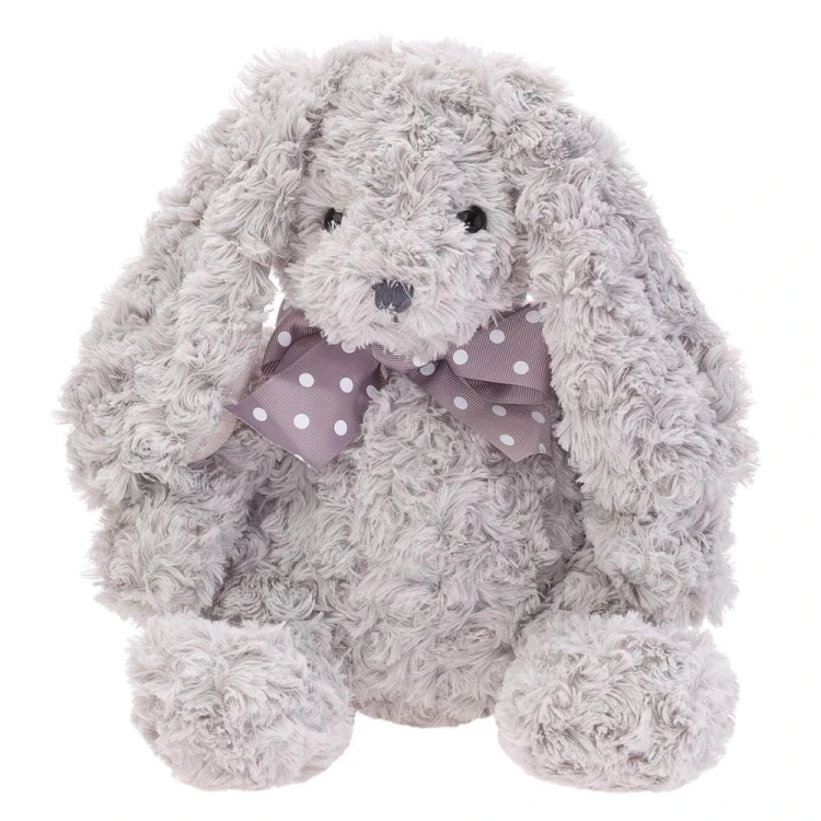 Królik Caramen szary z kokardą 28cm, Beppe