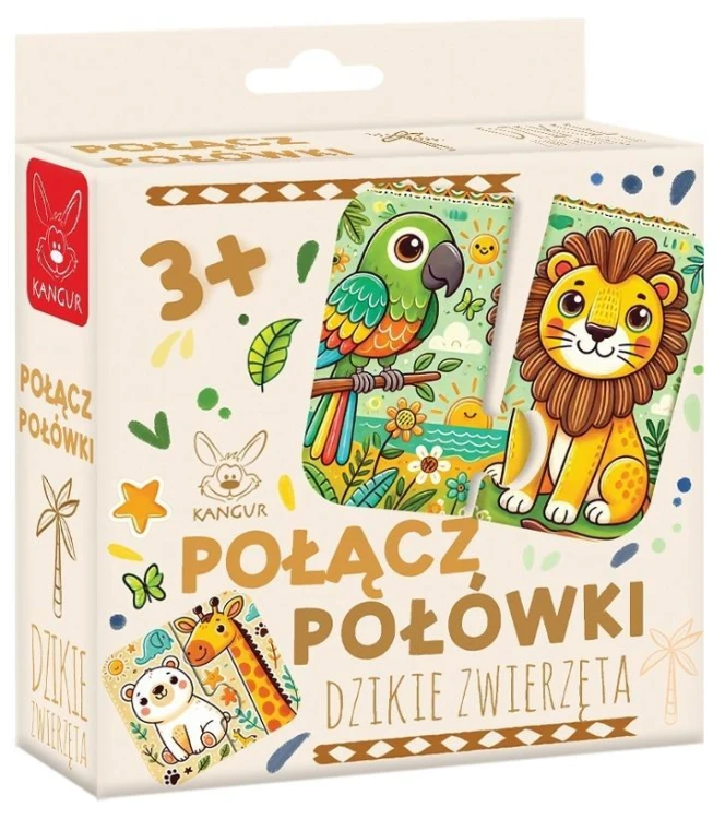 Połącz połówki Dzikie Zwierzęta, Kangur