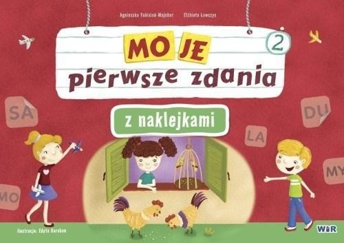 Moje pierwsze zdania z naklejkami. Zeszyt 2
