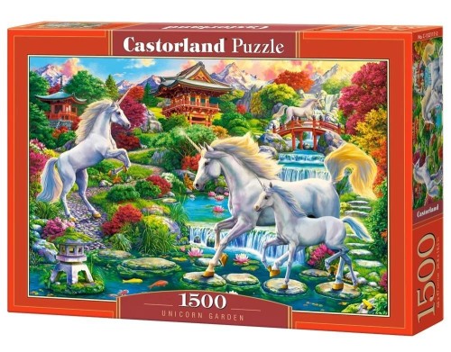 Puzzle 1500 Unicorn Garden CASTOR, Castorland