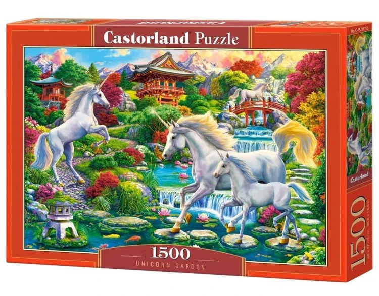Puzzle 1500 Unicorn Garden CASTOR, Castorland
