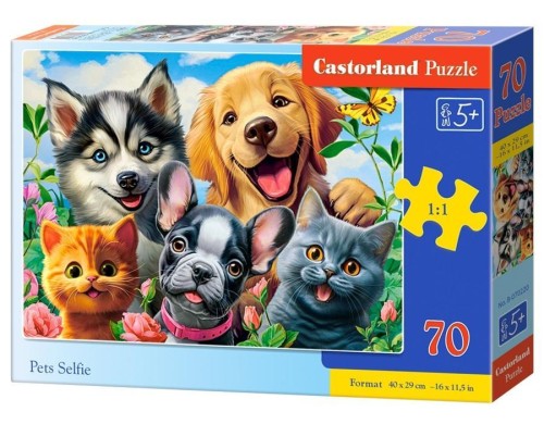 Puzzle 70 Pets Selfie CASTOR, Castorland