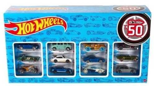 Hot Wheels Zestaw prezentowy 50-pak, Mattel