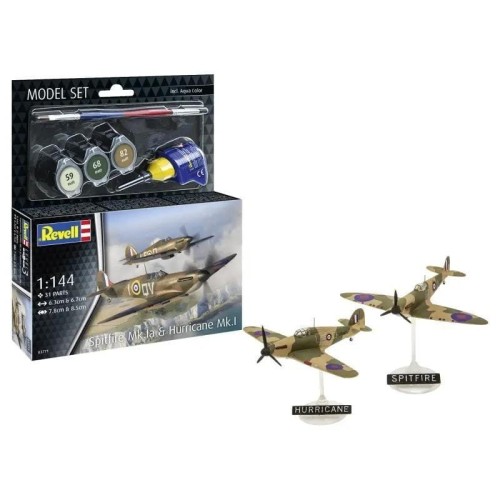 Model Set Spitfire Mk.Ia &amp; Hurricane Mk.I