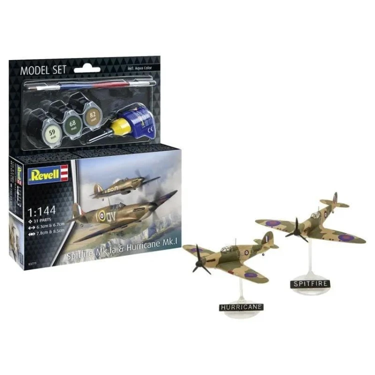 Model Set Spitfire Mk.Ia &amp; Hurricane Mk.I