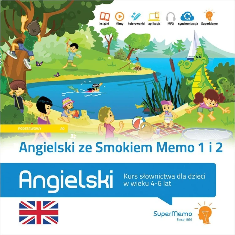 Angielski ze Smokiem Memo cz.1-2 Kurs słownictwa