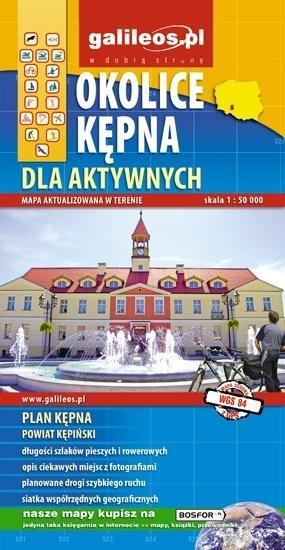 Mapa dla aktywnych - Okolice Kępna 1: 50 000