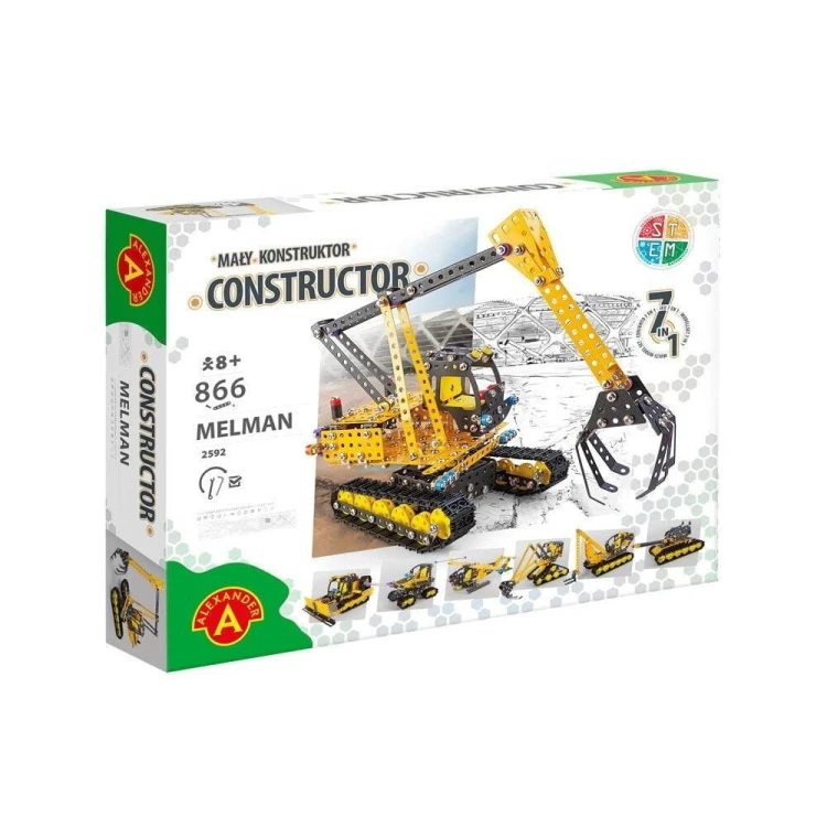 Mały Konstruktor - Melman 7w1 ALEX, Alexander