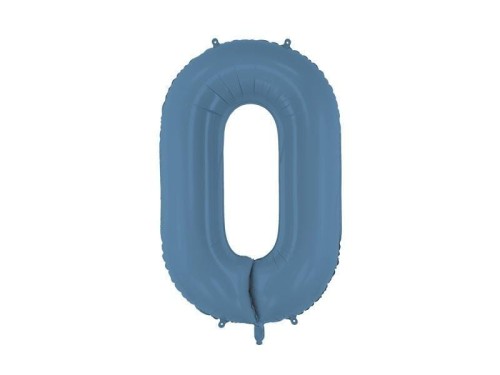Balon foliowy cyfra 0 86cm granat