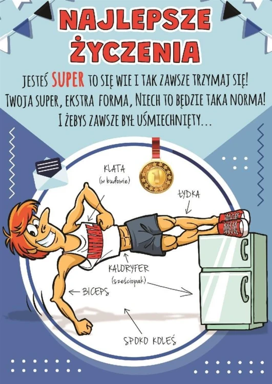 Karnet Comic B6 + koperta wzór nr 19 Urodziny