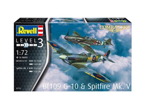 Samolot 1:72 Me BF-109G-10 &amp; Spitfire Mk.V