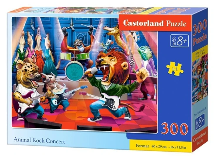Puzzle 300 Animal Rock Concert CASTOR, Castorland