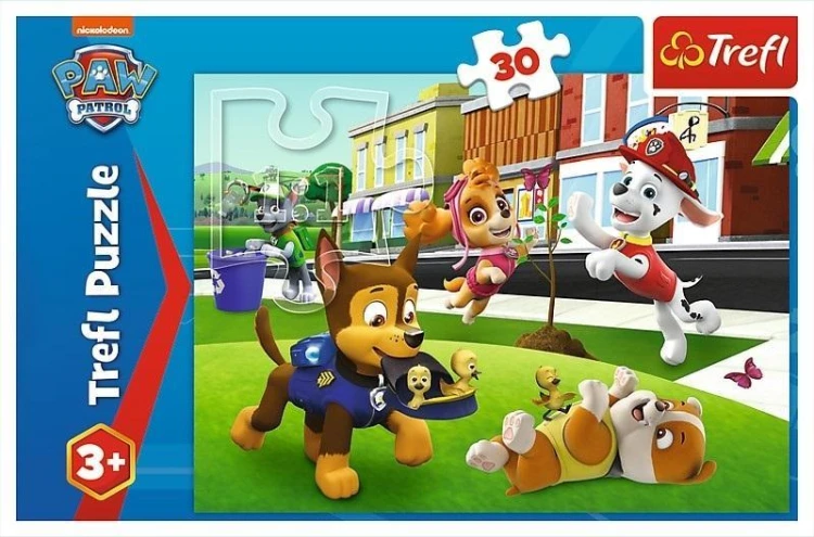 Puzzle 30 Pieski w akcji TREFL, Trefl
