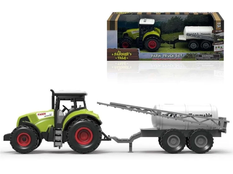Traktor z przyczepą ze światłem i dźwiękiem, Madej