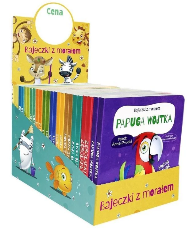 Bajeczki z morałem - display 24 szt, Anna Prudel