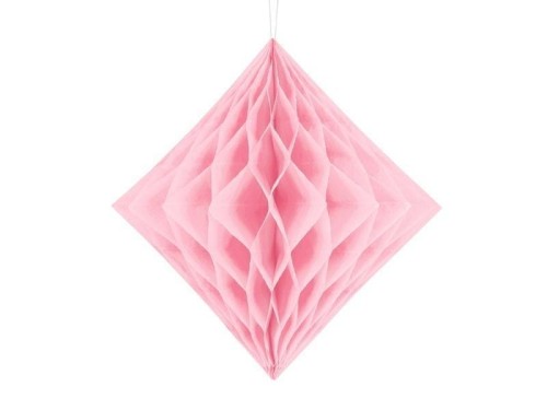 Diament bibułowy jasny różowy 30cm