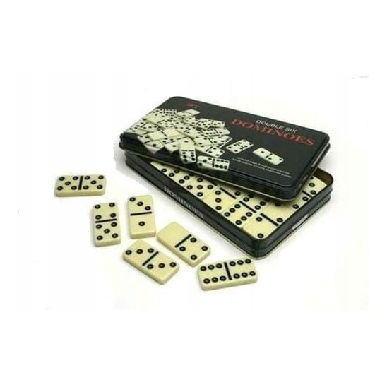 Domino 28szt metalowa puszka, Grapet