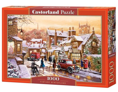 Puzzle 1000 Vintage Winterland CASTOR, Castorland